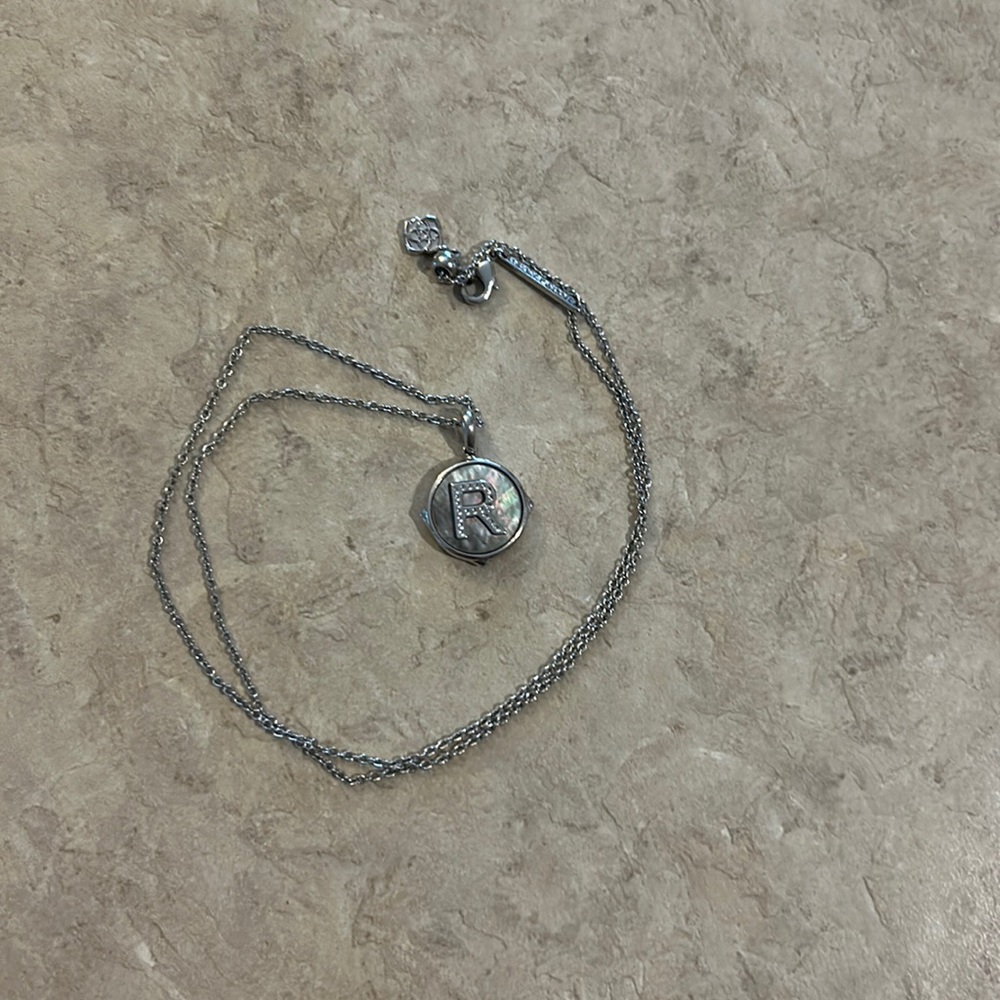 Kendra Scott “R” initial necklace